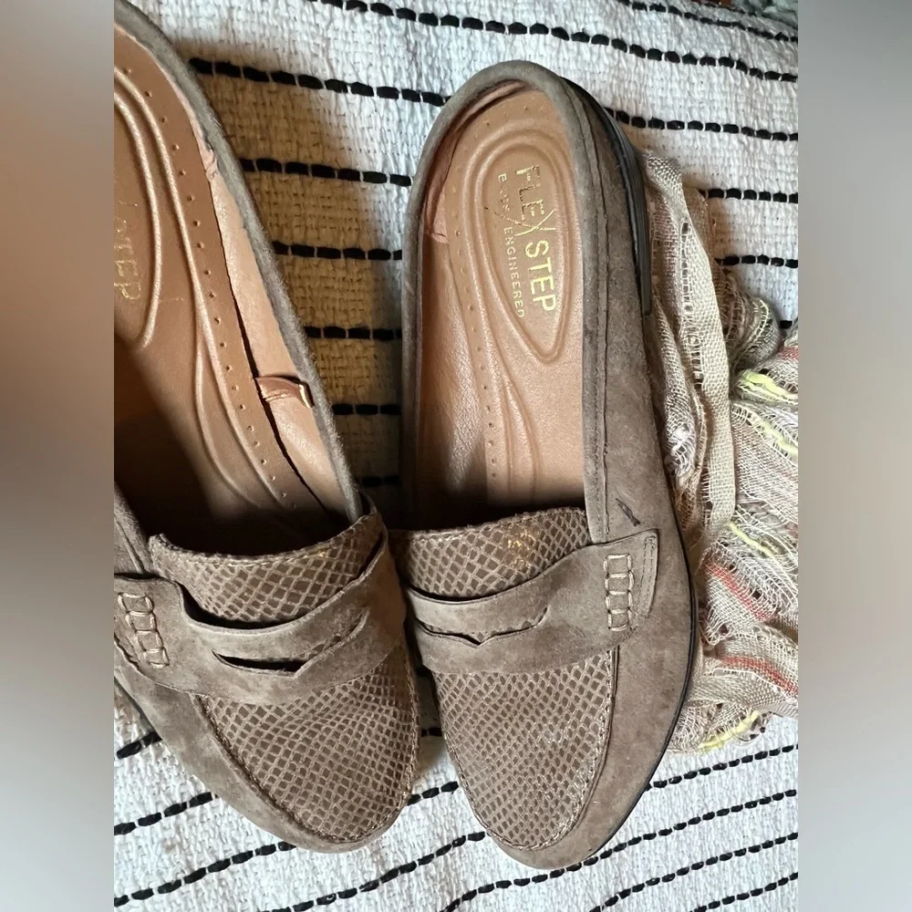 Bass Flex step Nicole Leather Mule / Loafers, size 8 - Picture 3 of 11